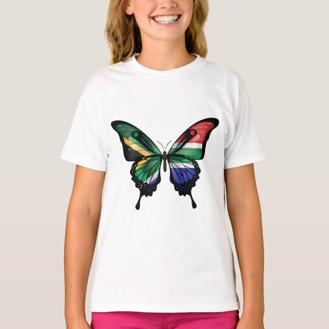 South African Swallowtail Butterfly Flag T-Shirt (Front)