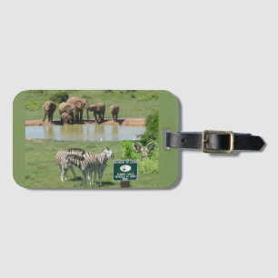 South African Zebras and Lions Luggage Tag