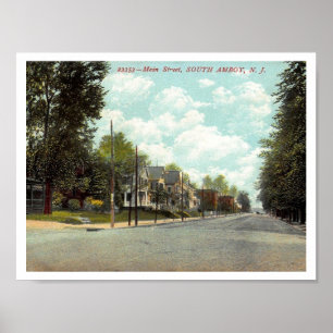 South Amboy NJ, Main Street 1910s Poster