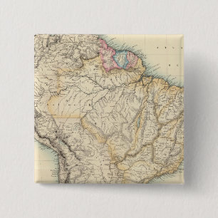 South America 16 15 Cm Square Badge