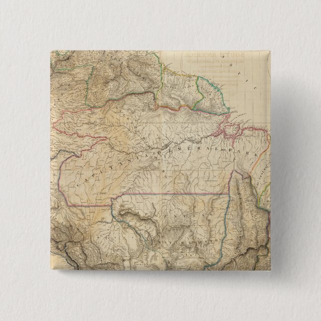 South America 25 15 Cm Square Badge (Front)