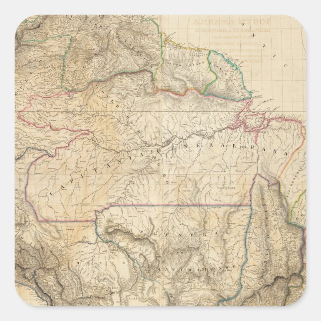 South America 25 Square Sticker (Front)