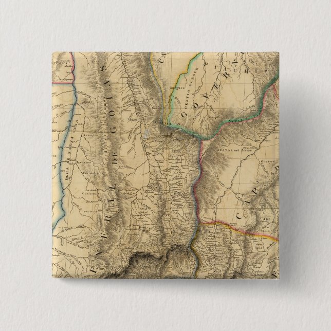 South America 32 15 Cm Square Badge (Front)