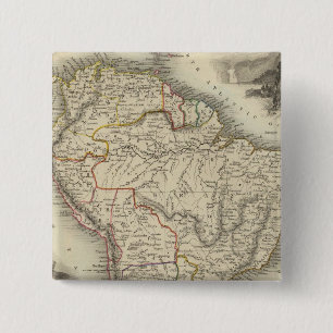 South America 35 15 Cm Square Badge