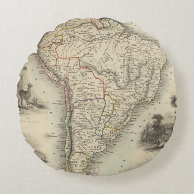 South America 35 Round Cushion (Front)
