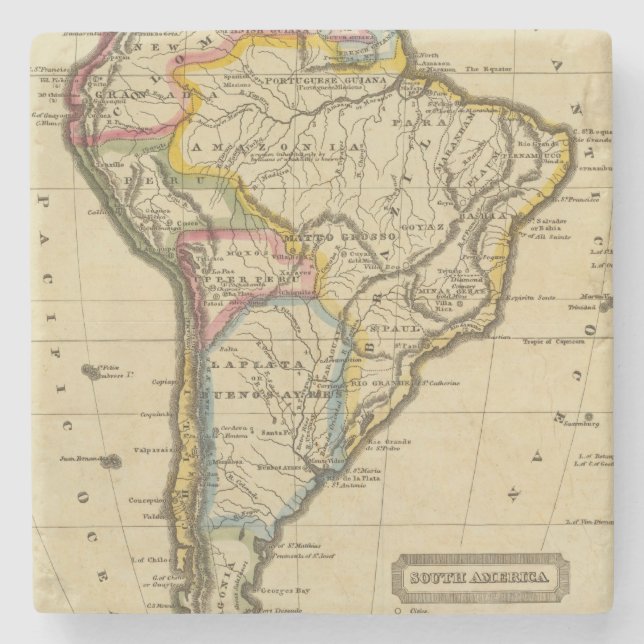 South America 7 Stone Coaster (Front)