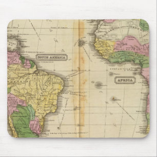 South America, Africa Mouse Pad