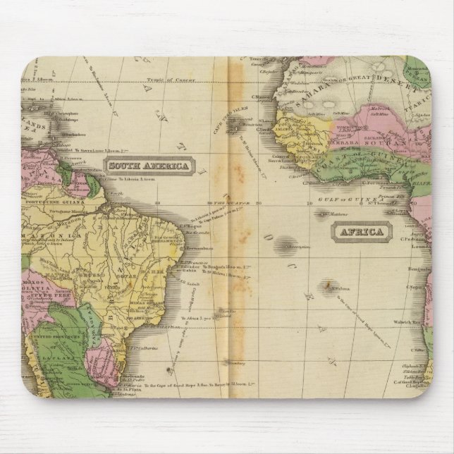 South America, Africa Mouse Pad (Front)