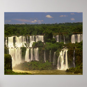 South America, Argentina, Brazil, Igwacu Falls, Poster