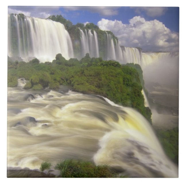 South America, Brazil, Igwacu Falls. Glorious Tile (Front)