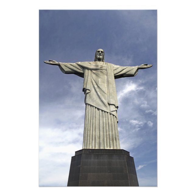 South America, Brazil, Rio de Janeiro. Christ Photo Print (Front)