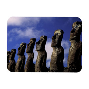 South America, Chile, Easter Island, Ahu Akiri. Magnet