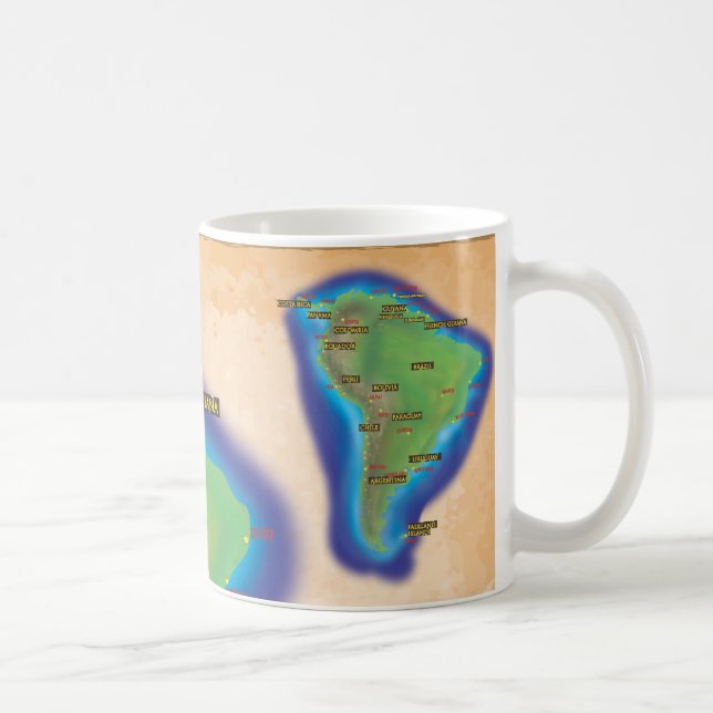 South America Coffee Mug (Right)