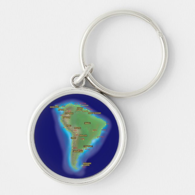 South America Key Ring (Front)