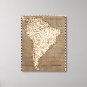 South America Map by Arrowsmith Canvas Print