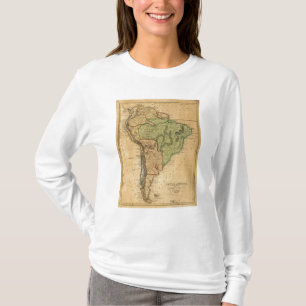 South America Map by Worcester T-Shirt