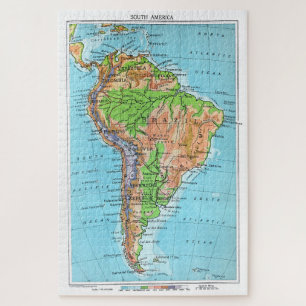 South America of Old, Vintage restored Map Jigsaw Puzzle