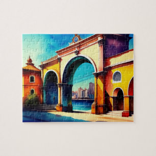 South America Old Town Vintage Jigsaw Puzzle