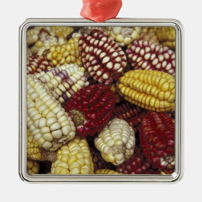 South America, Peru Corn, Maize Metal Tree Decoration (Front)
