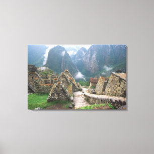 South America, Peru, Machu Picchu Canvas Print