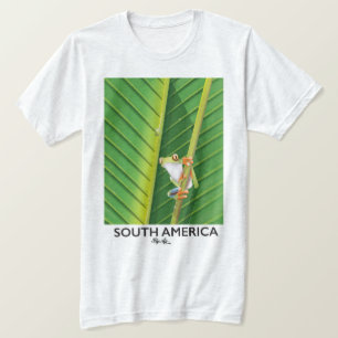 South America Tree Frog vacation poster T-Shirt
