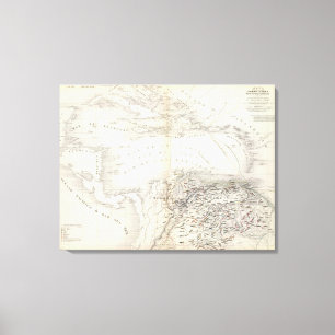 South America, West Indies Canvas Print