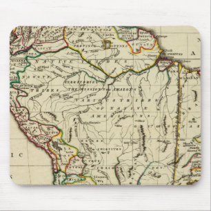 South America with boundaries outlined Mouse Pad