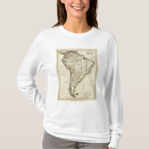 South America with boundaries outlined T-Shirt