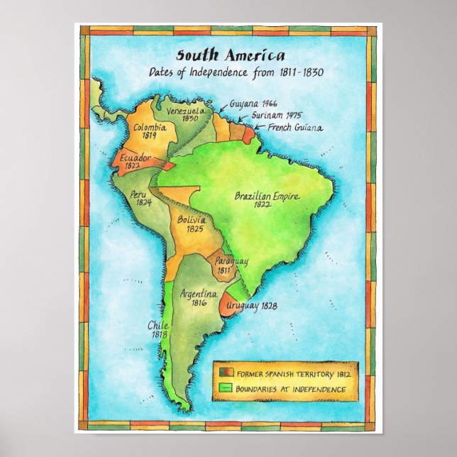 South American Independence Poster (Front)
