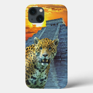South American Jaguar at Chichen Itza iPhone 13 Case