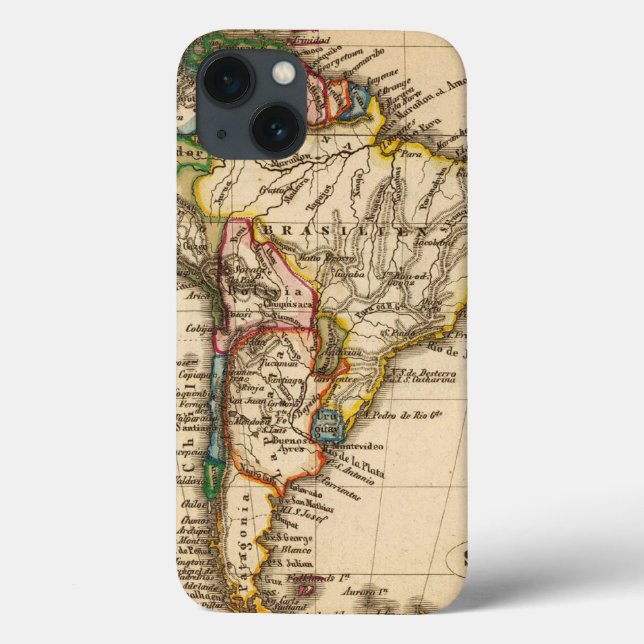 South American Map Case-Mate iPhone Case (Back)