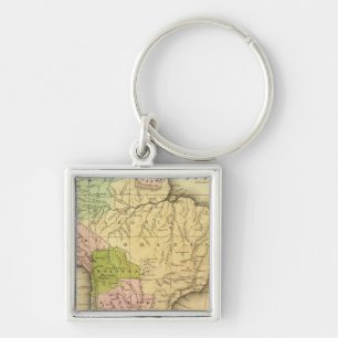 South AmericaOlney Map Key Ring