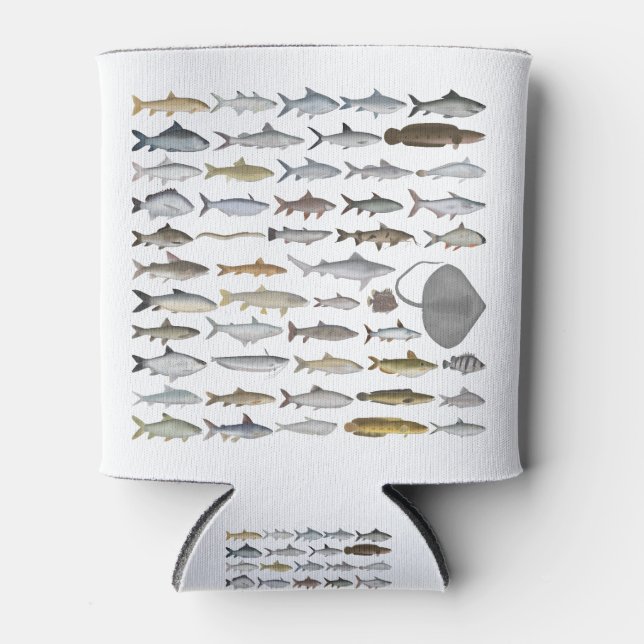 South Asia Freshwater Fish Group Can Cooler (Front)
