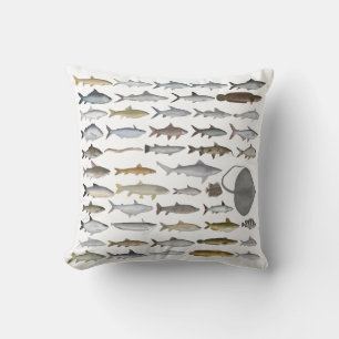 South Asia Freshwater Fish Group Cushion