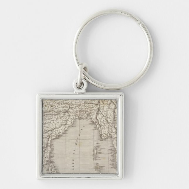 South Asia, India Key Ring (Front)