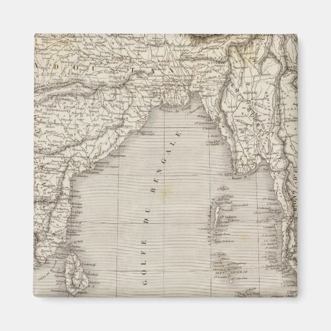 South Asia, India Magnet (Front)