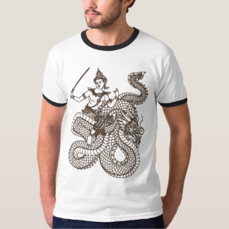 SOUTH ASIAN GOD ANGEL RIDING DRAGON T-Shirt