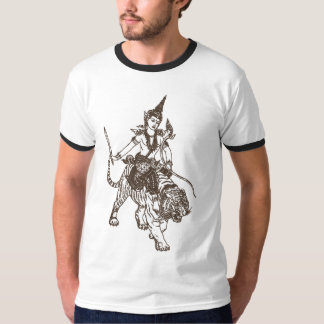 SOUTH ASIAN HINDU GOD ANGEL RIDING TIGER T-Shirt