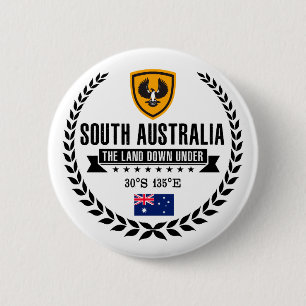 South Australia 6 Cm Round Badge