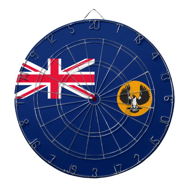 South Australian Flag (Australian State) (SA) Dartboard (Front)