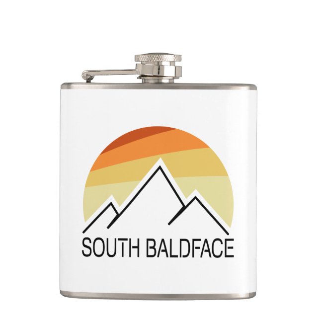 South Baldface New Hampshire Retro Hip Flask (Front)