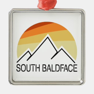 South Baldface New Hampshire Retro Metal Tree Decoration