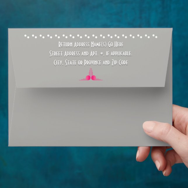 South Beach Deco (Personalised 5x7) Envelopes (Hand)