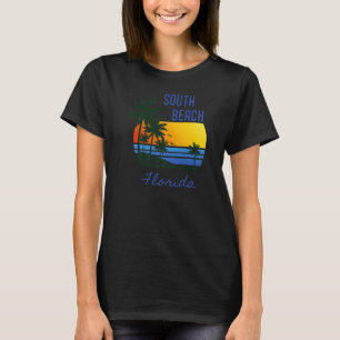 South Beach Florida Beach Palm Tree T-Shirt