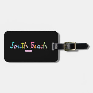 South Beach, Miami FL Luggage Tag