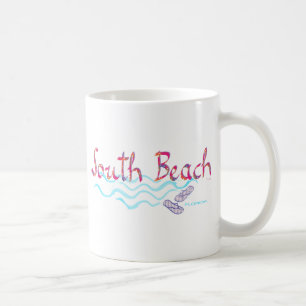 South Beach Miami Flip Flops Coffee Mug