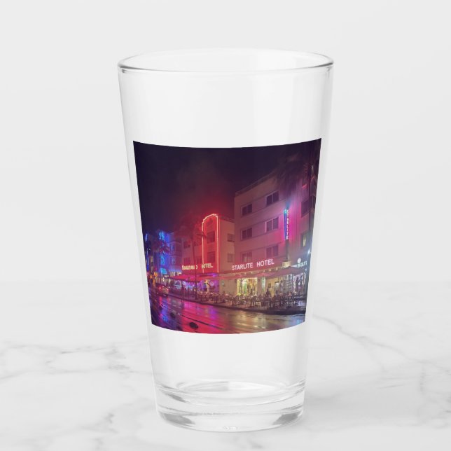 South Beach, Miami, Florida Art Deco Glass (Front)