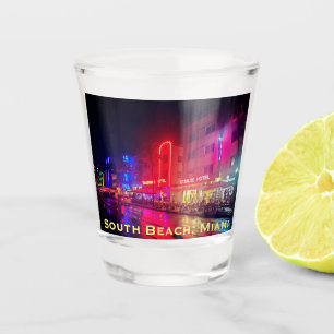 South Beach, Miami, Florida Art Deco Shot Glass