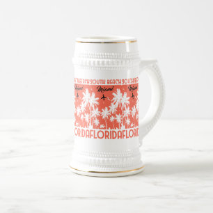 South Beach Miami-Florida Beer Stein