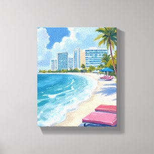 South Beach Miami Florida Canvas Print